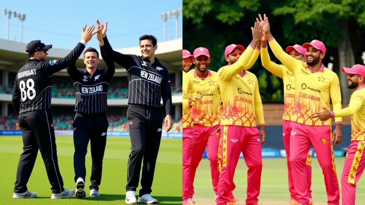New Zealand Crush Zimbabwe by 8 Wickets in T20I to Seal Tri-Nation Series Final Spot