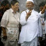 Anna Hazare, supporters gathering at Ramlila fairground